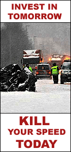 Be safe this winter - Kill your speed